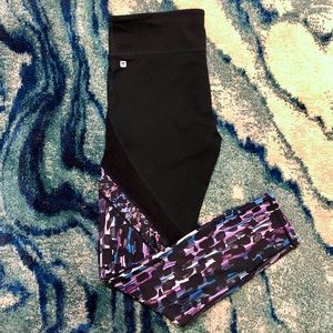 Fabletics PowerHold Legging w/ Geo & Mesh Detail